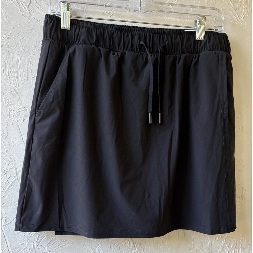 Blue Mountain Women’s Black Woocking Skirt L Regular Drawstring Pockets